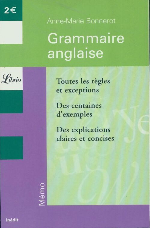 Grammaire anglaise - Anne-Marie Bonnerot - Livre