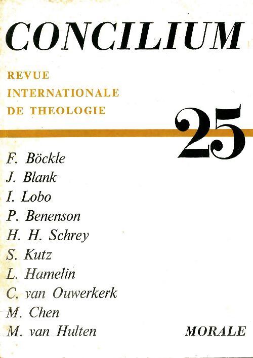 Concilium n°25 - Collectif - Livre
