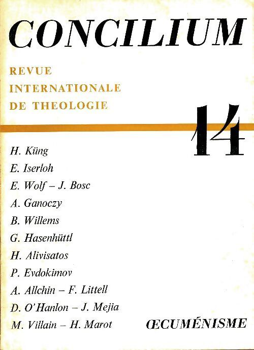 Concilium n°14 - Collectif - Livre