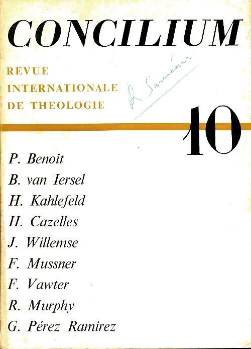 Concilium n°10 - Collectif - Livre