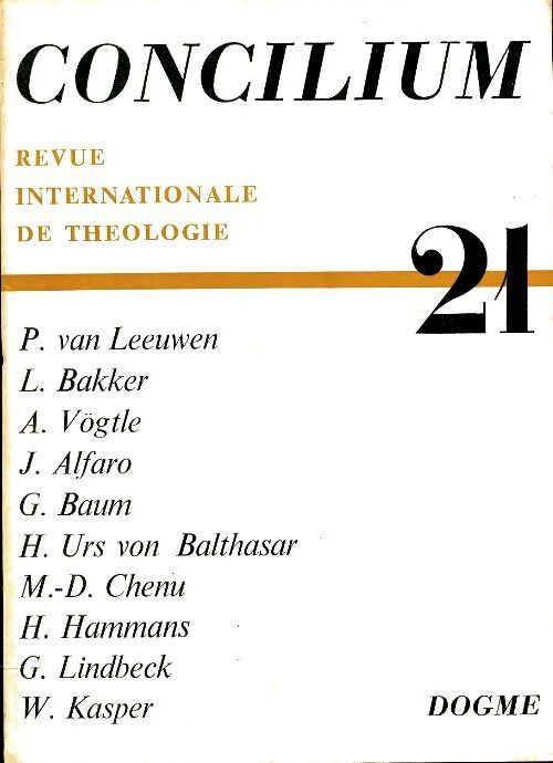 Concilium n°21 - Collectif - Livre