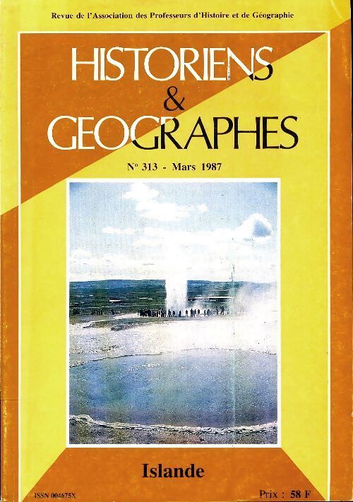 Historiens et géographes n°313 : Islande - Collectif - Livre