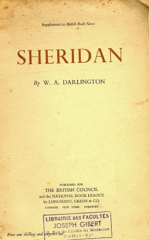 Sheridan - W.A Darlington - Livre