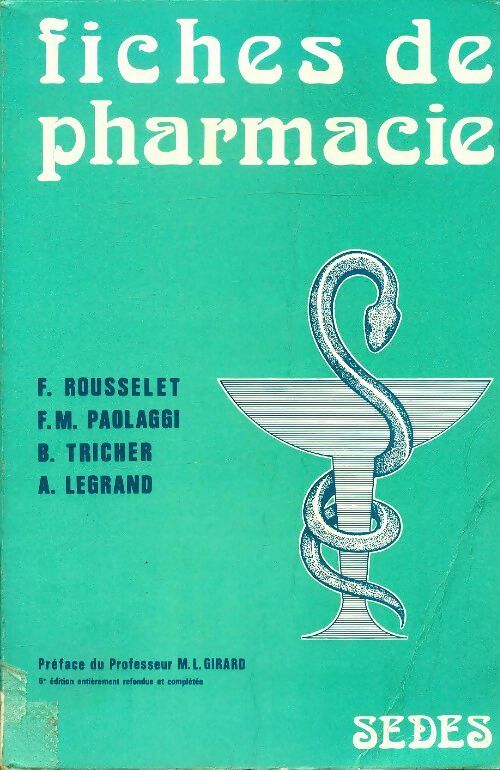 Fiches de pharmacie - Collectif - Livre