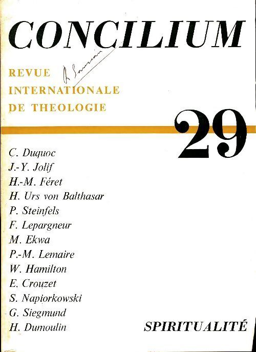 Concilium n°29 - Collectif - Livre