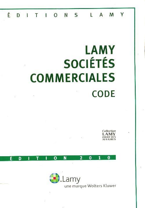 Lamy Sociétés commerciales 2010 - Collectif - Livre