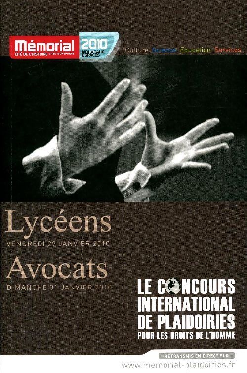 Le concours international de plaidoiries pour les droits de l'homme - Collectif - Livre