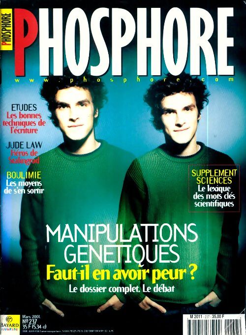 Phosphore n°237 : Manipulations génétiques - Collectif - Livre