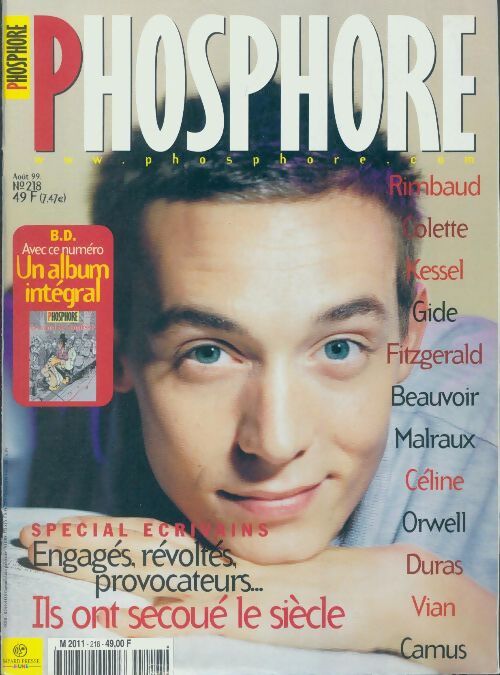 Phosphore n°218 : Spécial écrivains - Collectif - Livre