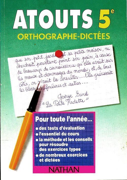 Atouts 5e : Orthographe-dictées - Yves Bomati - Livre