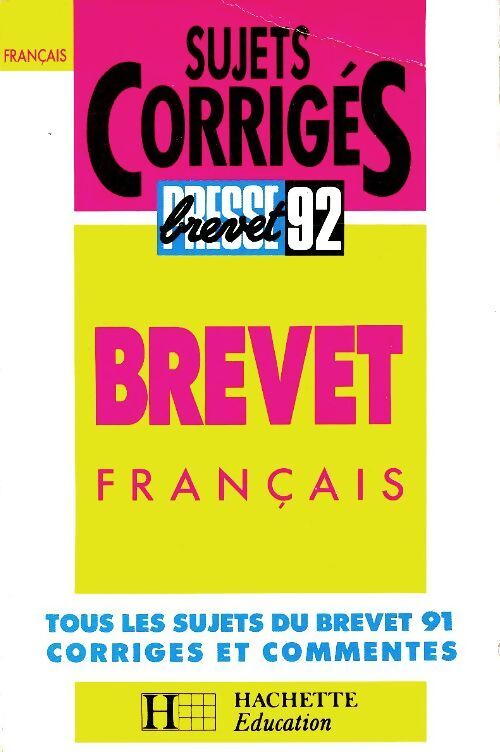 Français sujets corrigés brevet - Collectif - Livre