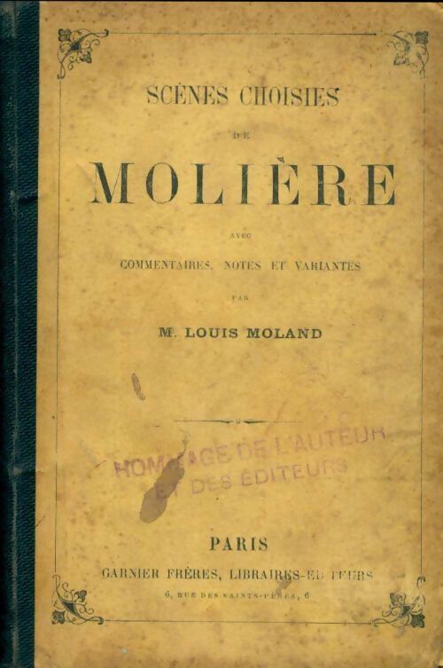 Scènes choisies - Molière - Livre