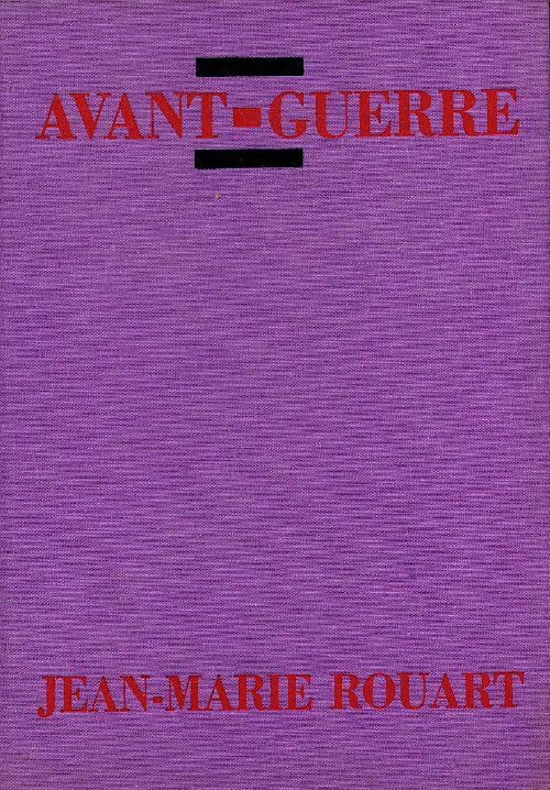 Avant-guerre - Jean-Marie Rouart - Livre