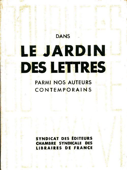 Dans le jardin des lettres - Collectif - Livre