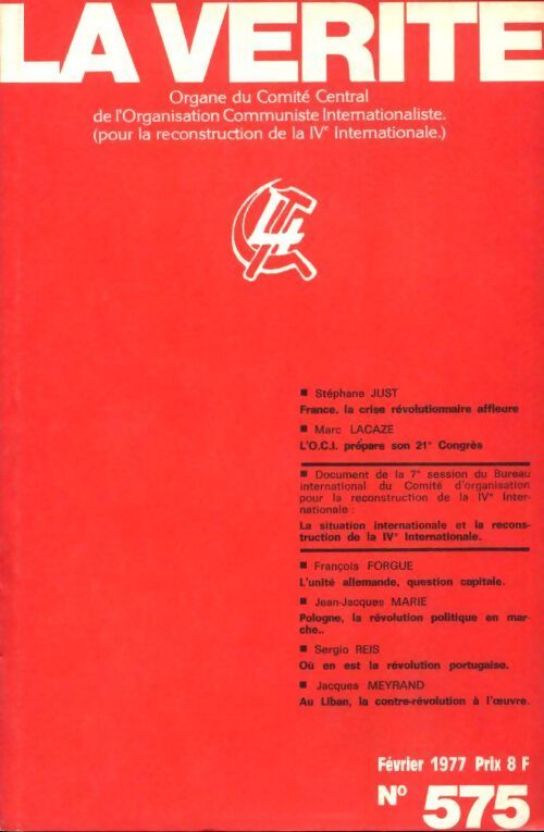 La vérité n°575 - Collectif - Livre