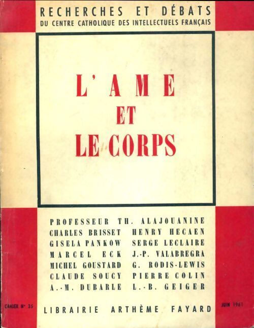 L'âme et le corps - Collectif - Livre