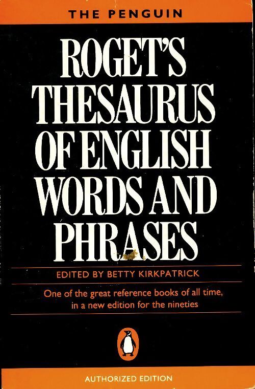 Roget's thesaurus of english words and phrases - Peter Mark Roget - Livre