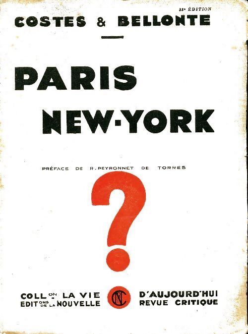 Paris-New-York - Collectif - Livre