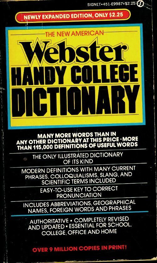 The new american Webster handy college dictionary - Albert H. Morehead - Livre