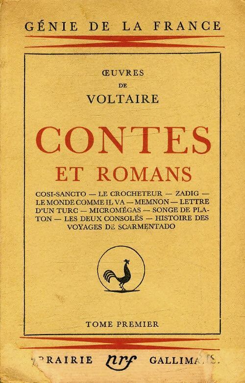 Romans et contes Tome I - Voltaire - Livre