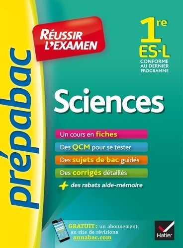 Sciences Première ES, L - Isabelle Bednarek-Maitrepierre - Livre