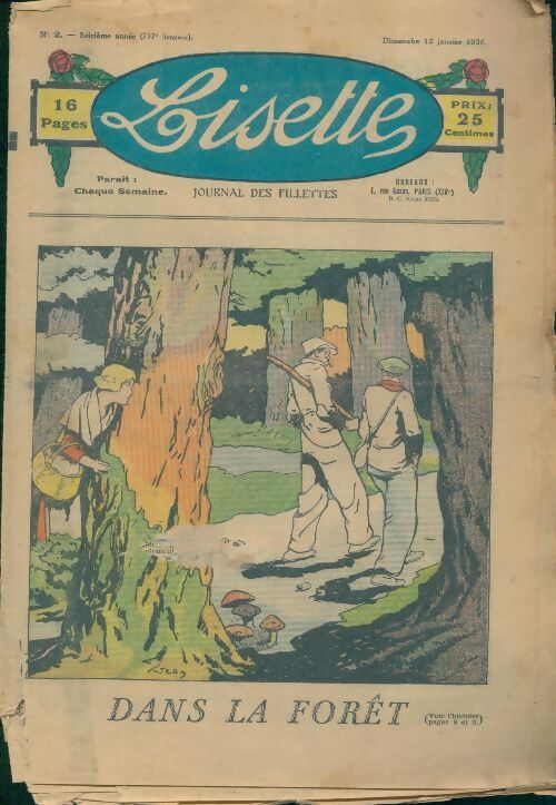 Lisette n°757 16e année n°2 : Dans la forêt - Collectif - Livre