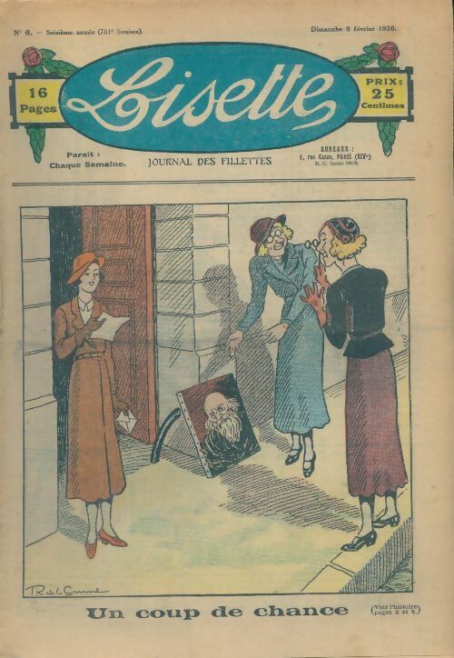 Lisette n°761 16e année n°6 : Un coup de chance - Collectif - Livre