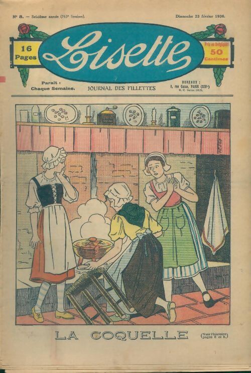 Lisette n°763 16e année n°8 : La coquelle - Collectif - Livre