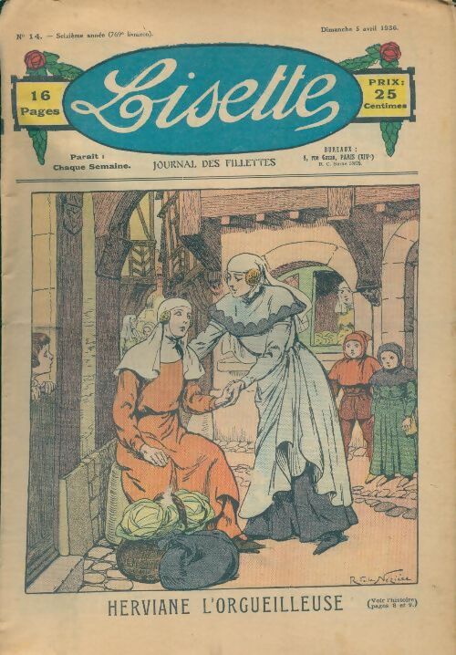Lisette n°769 16e année n°14 : Herviane l'orgueilleuse - Collectif - Livre