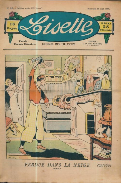 Lisette n°790 n°35 16e année : Perdue dans la neige (suite...) - Collectif - Livre