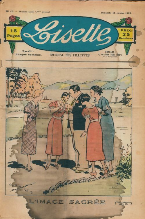Lisette n°797 n°42 16e année : L'image sacrée - Collectif - Livre