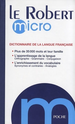 Le Robert micro. Dictionnaire d'apprentissage de la langue française - Alain Rey - Livre
