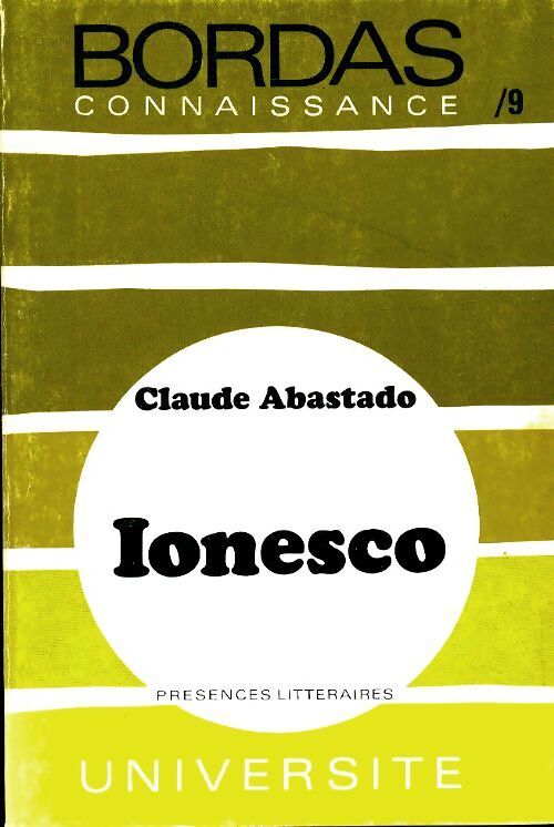 Ionesco - Claude Abastado - Livre