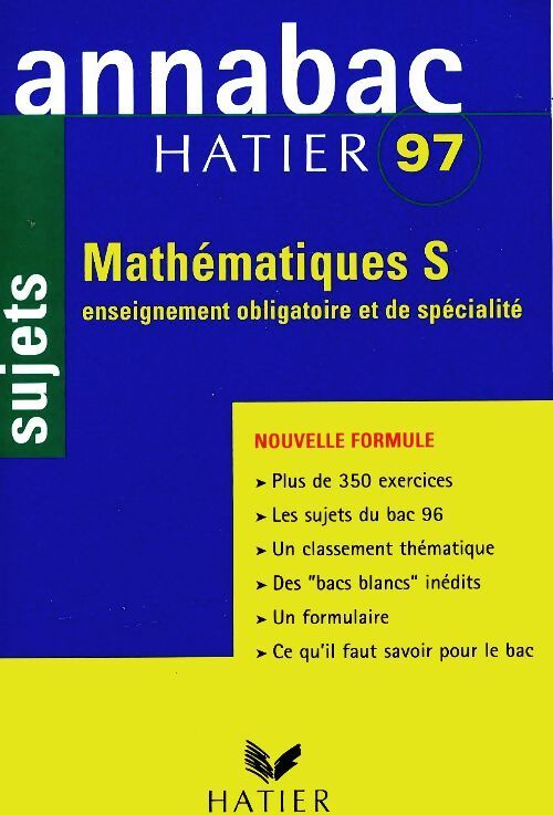 Mathématiques S : Sujets - René Merckhoffer - Livre