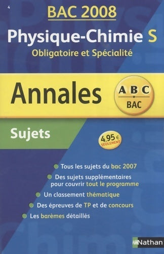 Physique-chimie S : Sujets - Michel Faye - Livre