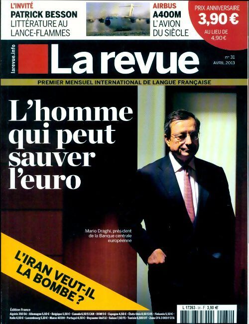 La revue n°31 : L'homme qui peut sauver l'euro - Collectif - Livre