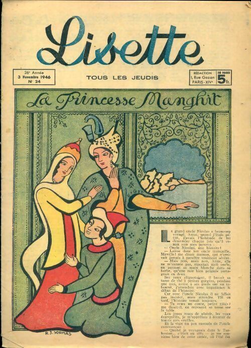 Lisette 26e année n°24 : La princesse Manghit - Collectif - Livre