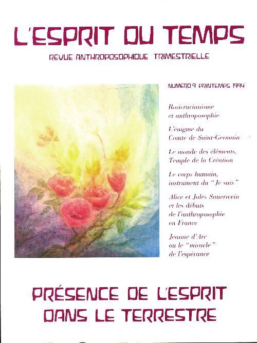 L'esprit du temps n° 9 : Présence de l'esprit dans le terrestre - Collectif - Livre