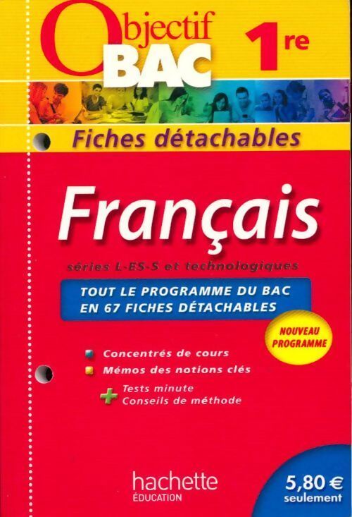 Français 1ères toutes séries, fiches de révision - Collectif - Livre
