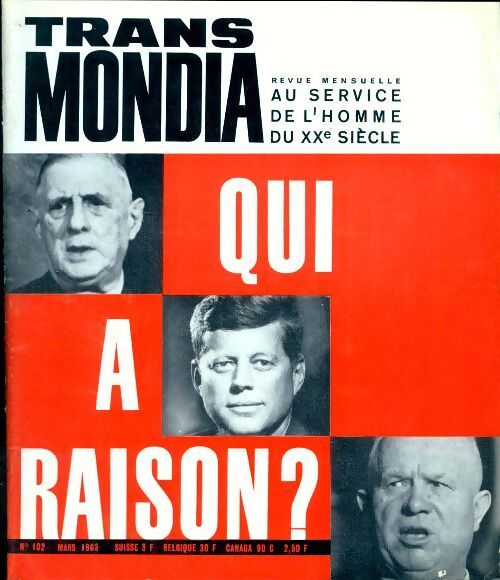 Transmondia n°102 : Qui a raison ? - Collectif - Livre