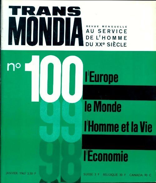 Transmondia n°100 - Collectif - Livre