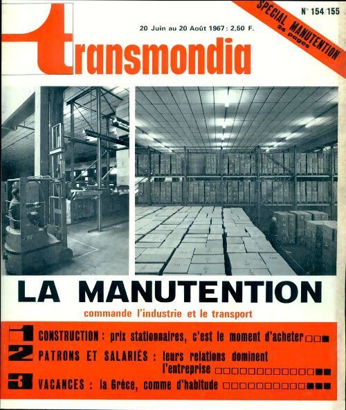 Transmondia n°154-155 : La manutention - Collectif - Livre