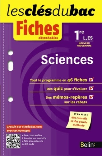 Sciences 1ères L, S - Ariane Pasco - Livre