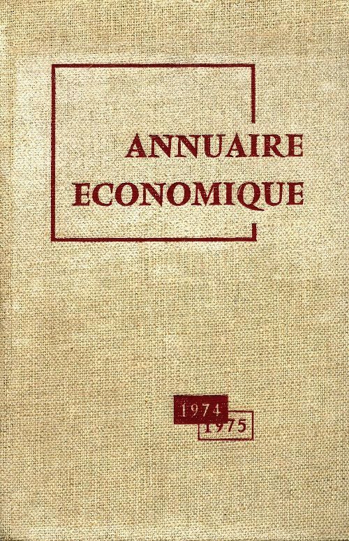 Annuaire économique 1974-1975 - Collectif - Livre