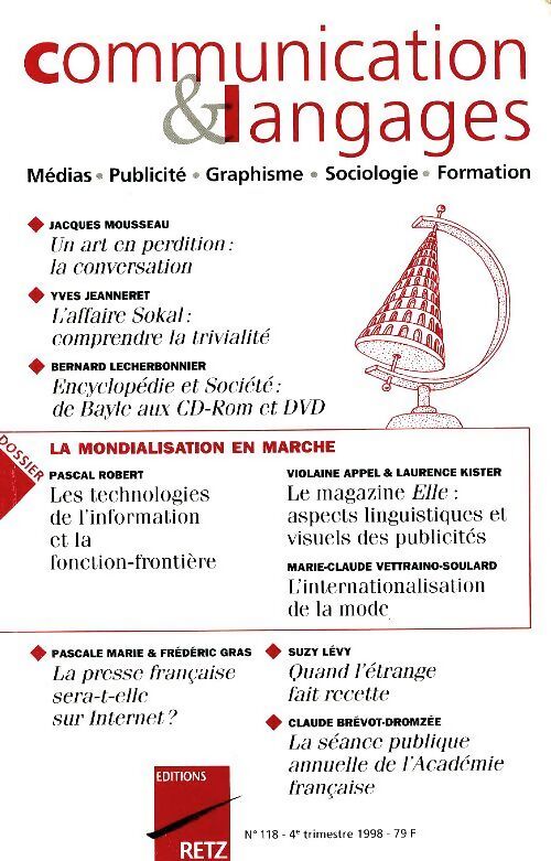 Communication et langages n°118 - Collectif - Livre