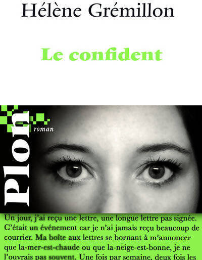 Le confident - Hélène Grémillon - Livre