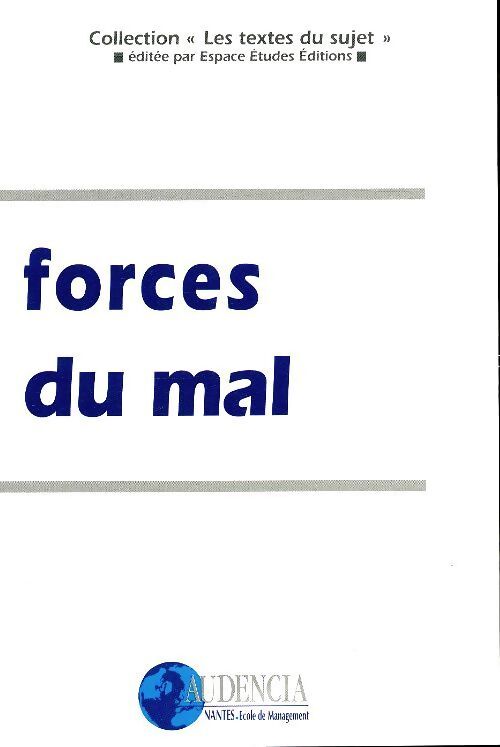 Forces du mal - Bernard Cier - Livre