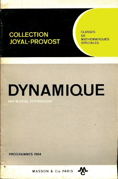 Dynamique - M. Joyal - Livre