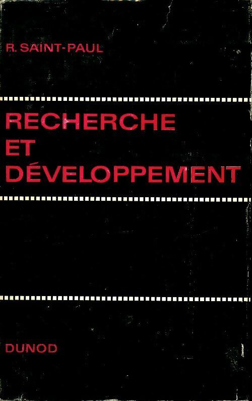 Recherche et développement - R Saint-Paul - Livre