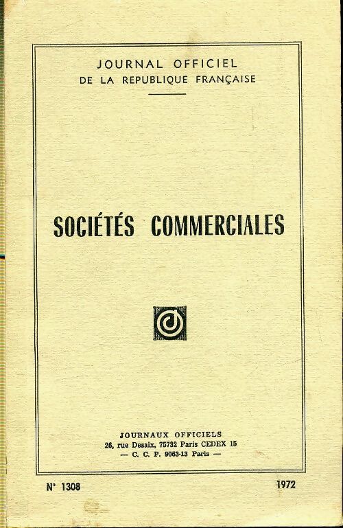 Société commerciales - Collectif - Livre
